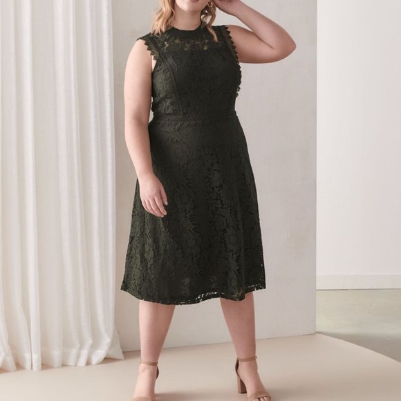 Brand New with Tags City Chic Lace Crochet Trim Dresss - Picture 1 of 6